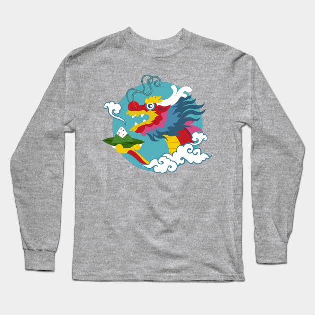 dragon boat festival Long Sleeve T-Shirt by Spring Moon